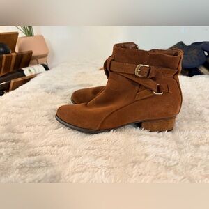 Brown Suede Ankle Boots 7m